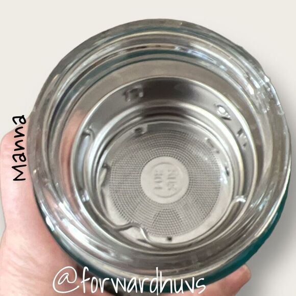 Manna Wai 20oz Glass Bottle Stainless Steel Infuser - Picture 5 of 10